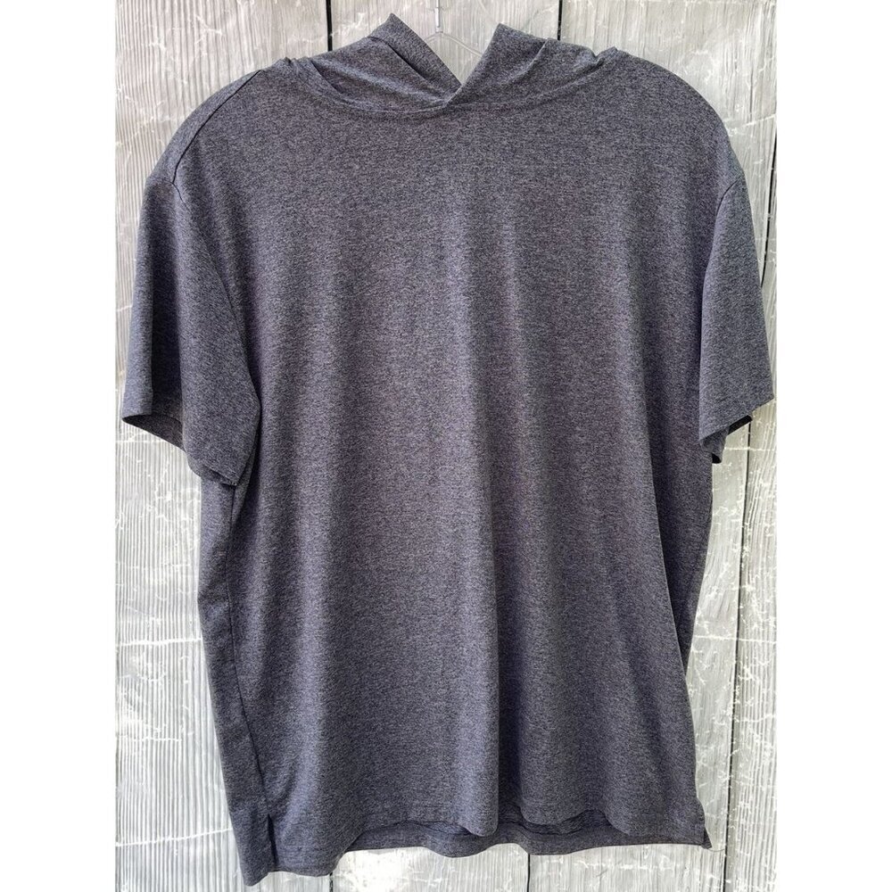 Rumi + Ryder Boys XL 16/18 Hooded Short Sleeve Gray Shirt Quick Dry